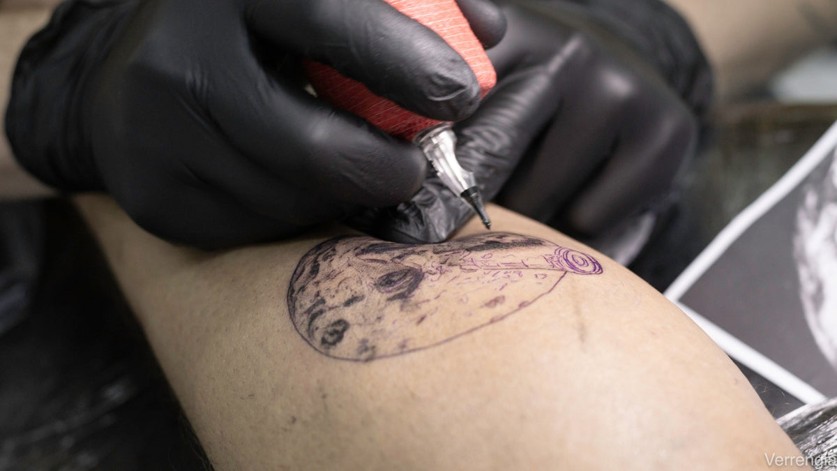 black skin tattoo